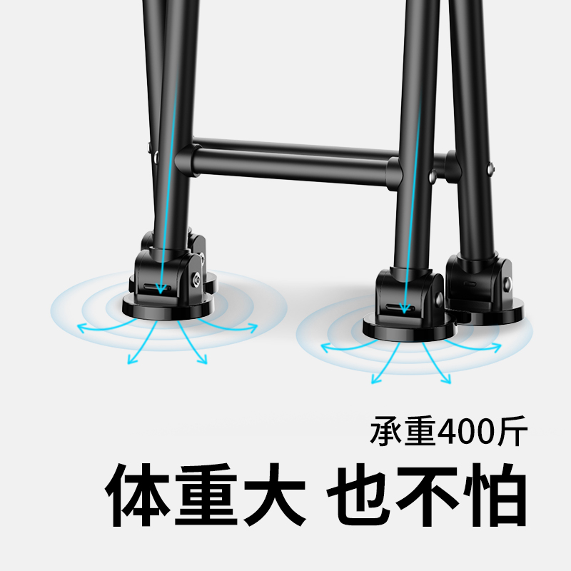 舒赋方尊四脚拐杖椅适度自重图示