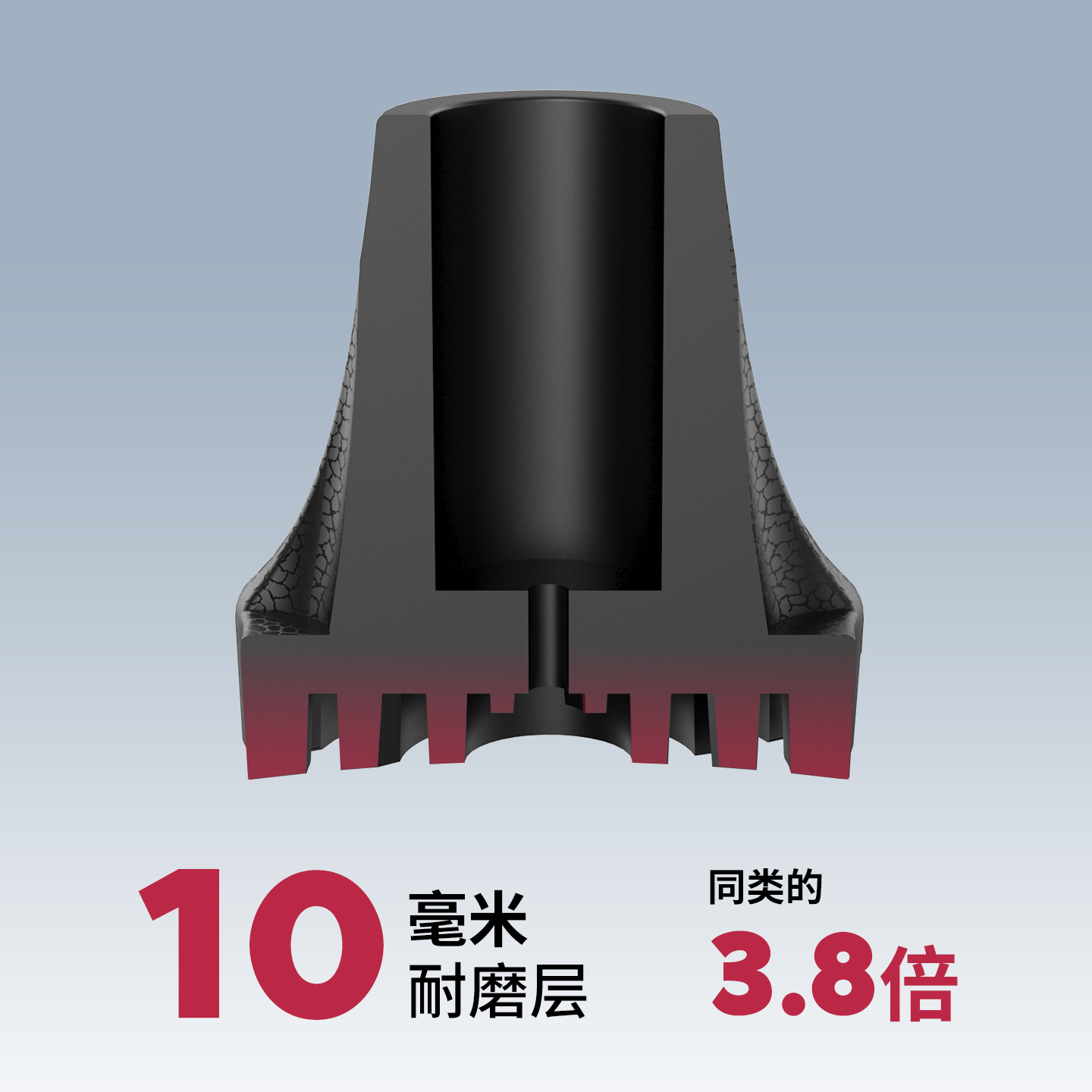 舒赋磐石脚垫10mm加厚耐磨层图示